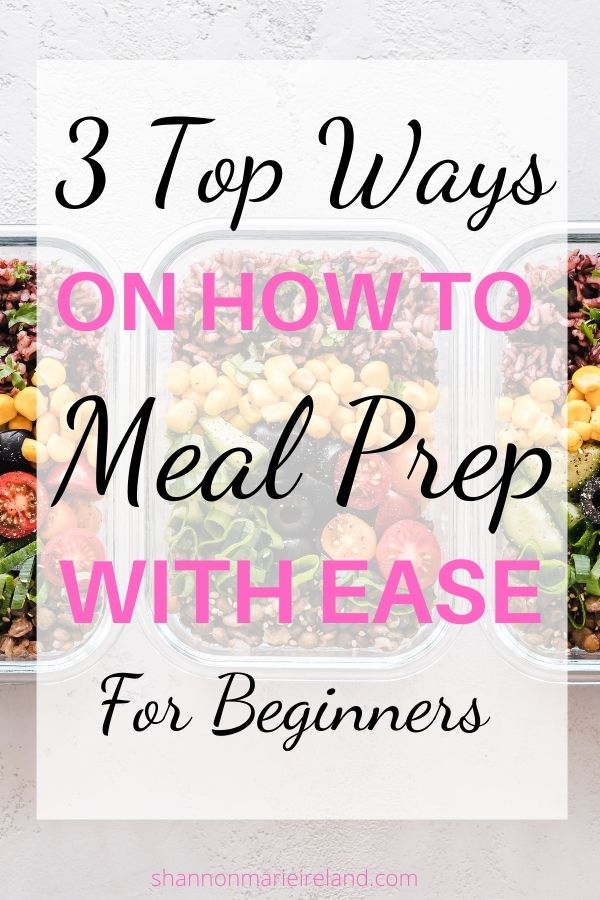 how to meal prep for beginners