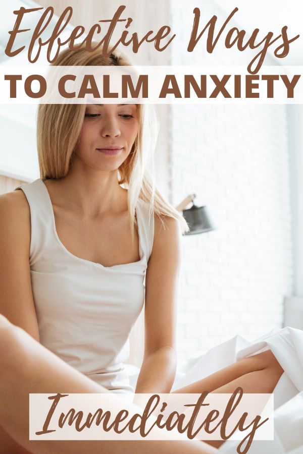 how to calm anxiety 